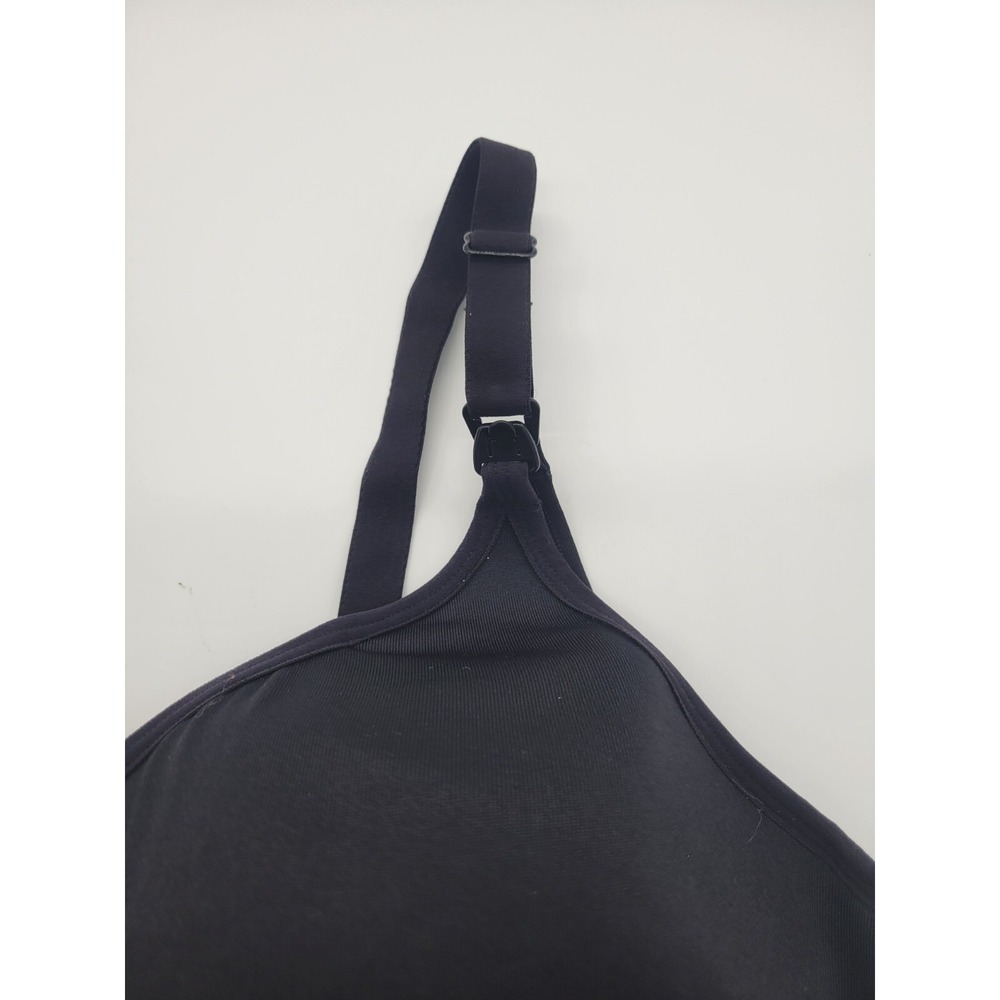 Playtex Nursing Bra Wireless Maternity Comfort Everyday Basic 4958 Black Size L - Picture 10 of 11